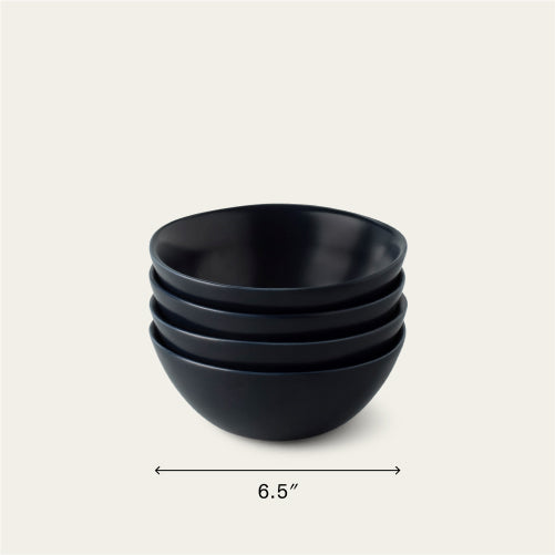 Breakfast bowls dinnerware by Fable Home, featured in a midnightblue color finish. – #midnightblue