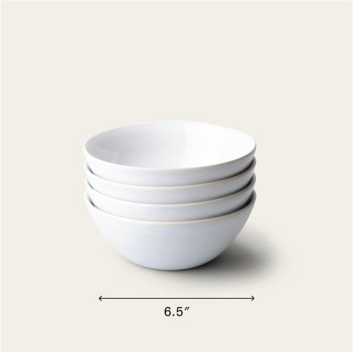 Breakfast bowls dinnerware by Fable Home, featured in a pearlwhite color finish. – #pearlwhite