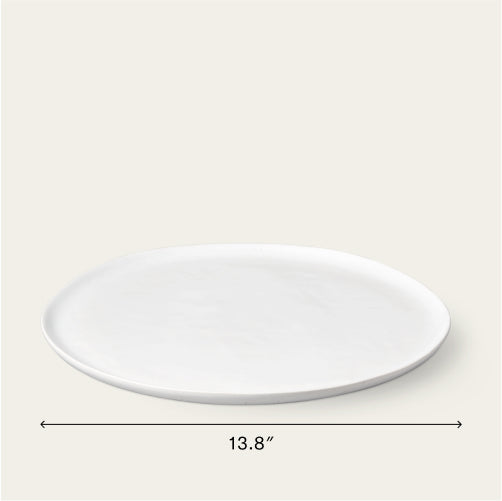 Serving platter dinnerware by Fable Home, featured in a speckledwhite color finish. – #speckledwhite