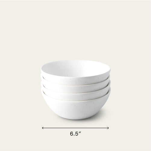Breakfast bowls dinnerware by Fable Home, featured in a speckledwhite color finish. – #speckledwhite