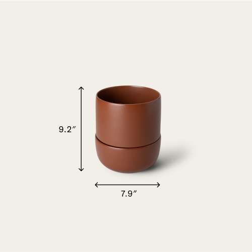 Planter planters by Fable Home, featured in a large/burntsienna color finish. – #large/burntsienna