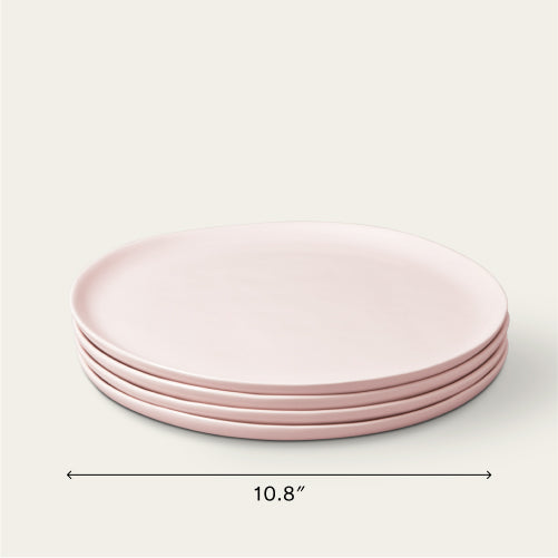 Dinner plates dinnerware by Fable Home, featured in a blushpink color finish. – #blushpink