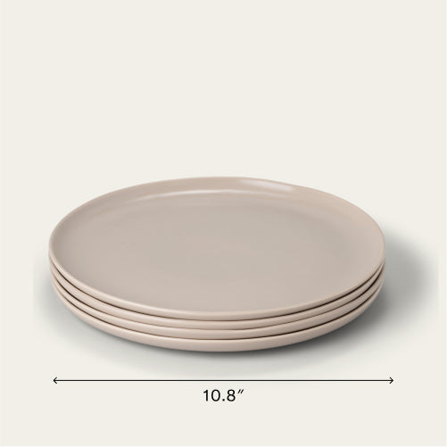 Dinner plates dinnerware by Fable Home, featured in a deserttaupe color finish. – #deserttaupe