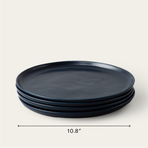 Dinner plates dinnerware by Fable Home, featured in a midnightblue color finish. – #midnightblue