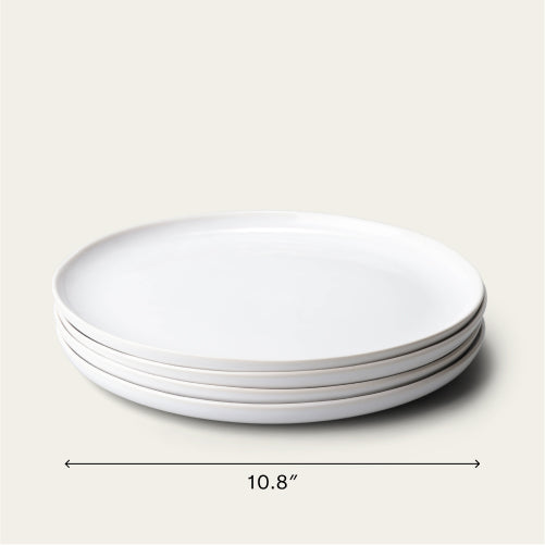 Dinner plates dinnerware by Fable Home, featured in a pearlwhite color finish. – #pearlwhite