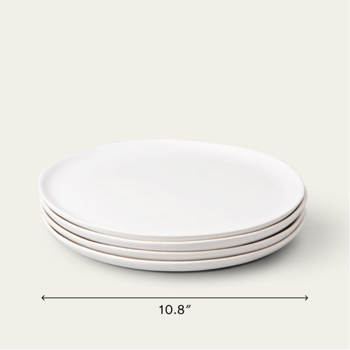 Dinner plates dinnerware by Fable Home, featured in a speckledwhite color finish. – #speckledwhite