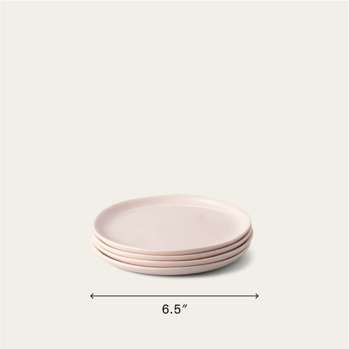 Dessert plates dinnerware by Fable Home, featured in a blushpink color finish. – #blushpink