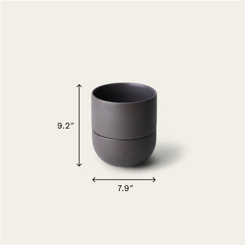 Planter planters by Fable Home, featured in a large/granitegray color finish. – #large/granitegray