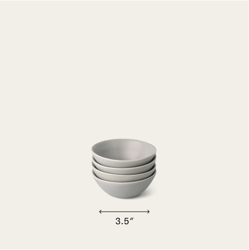 Little bowls dinnerware by Fable Home, featured in a dovegray color finish. – #dovegray