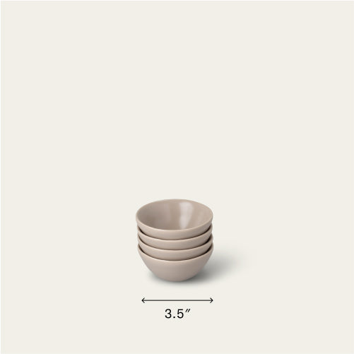 Little bowls dinnerware by Fable Home, featured in a deserttaupe color finish. – #deserttaupe