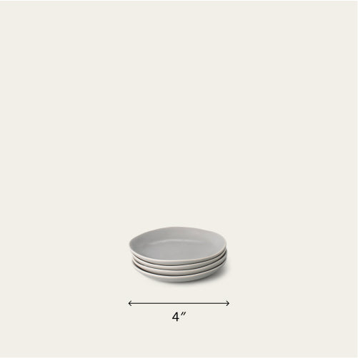 Little plates dinnerware by Fable Home, featured in a dovegray color finish. – #dovegray