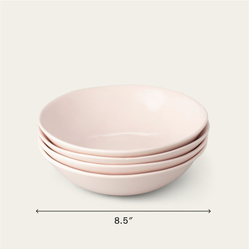 Pasta bowls dinnerware by Fable Home, featured in a blushpink color finish. – #blushpink