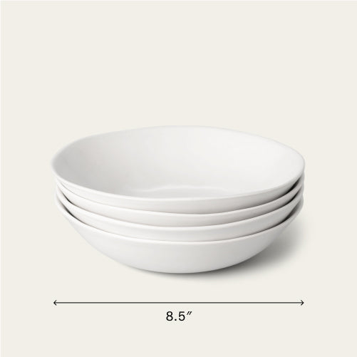 Pasta bowls dinnerware by Fable Home, featured in a cloudwhite color finish. – #cloudwhite