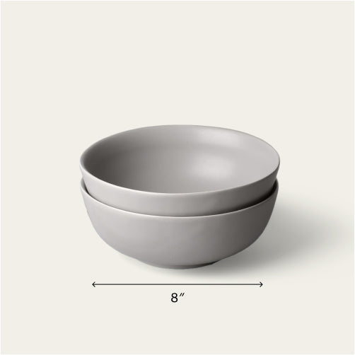 Ramen bowls dinnerware by Fable Home, featured in a dovegray color finish. – #dovegray