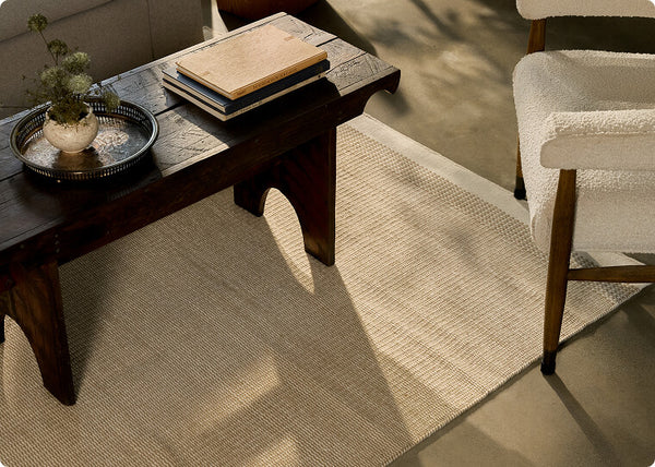 shop linear wool rug image