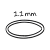 1.1 MM RIM value of Glassware Set Pro