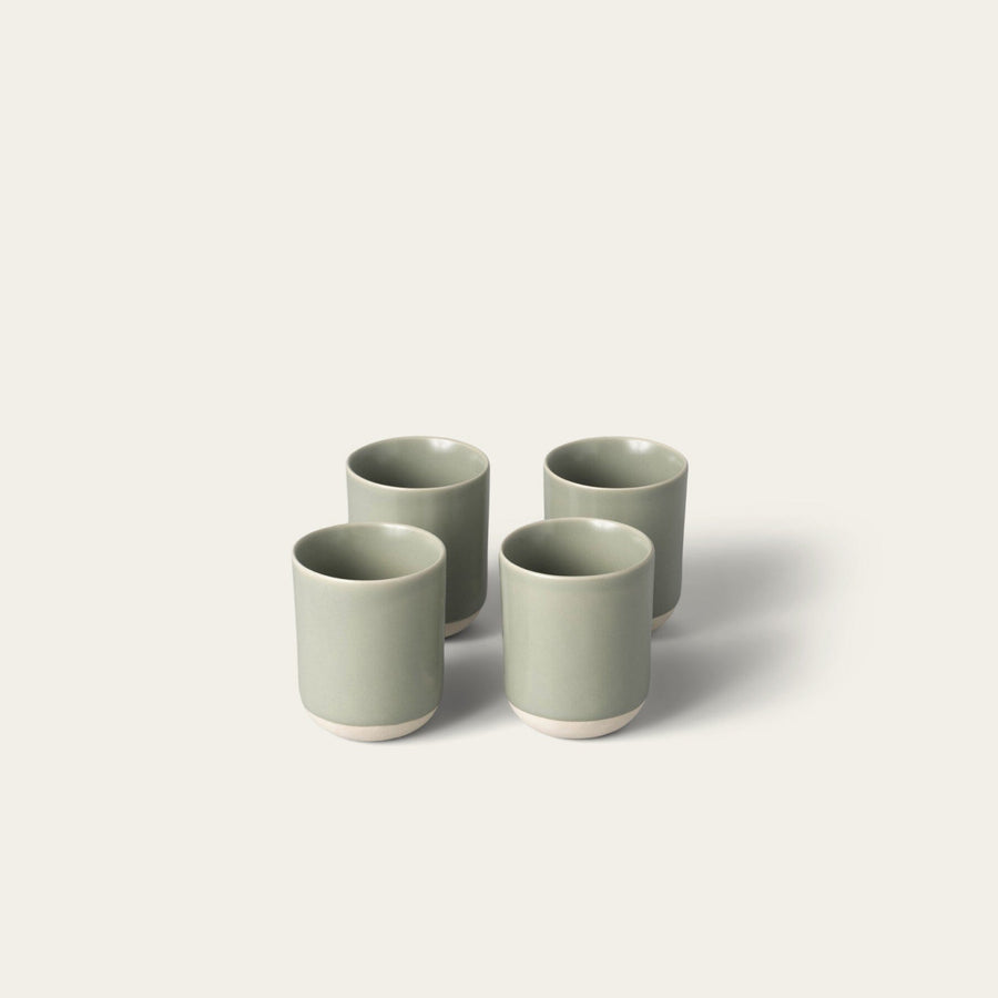 Cappuccino cups drinkware by Fable Home, featured in a beachgrassgreen color finish. – #beachgrassgreen