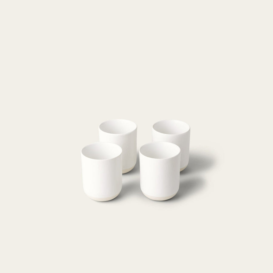 Cappuccino cups drinkware by Fable Home, featured in a cloudwhite color finish. – #cloudwhite