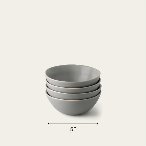 Dessert bowls dinnerware by Fable Home, featured in a dovegray color finish. – #dovegray