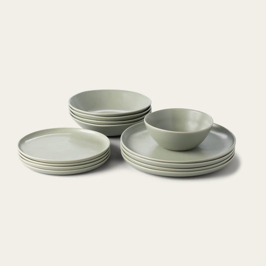 Dinnerware set bundles by Fable Home, featured in a beachgrassgreen color finish. – #beachgrassgreen