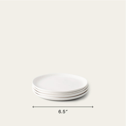 Dessert plates dinnerware by Fable Home, featured in a cloudwhite color finish. – #cloudwhite