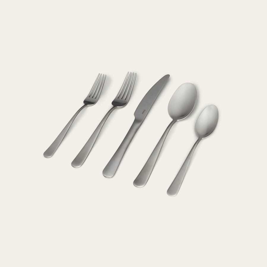 Flatware set flatware by Fable Home, featured in a mattesilver color finish. – #mattesilver
