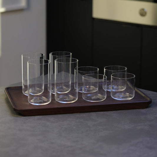 Glassware set pro bundles by Fable Home, featured in a clear color finish. – #clear