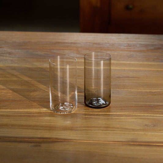 Glassware set pro bundles by Fable Home, featured in a smokegray color finish. – #smokegray