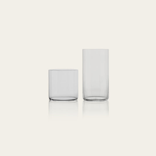 Glassware set pro bundles by Fable Home, featured in a smokegray color finish. – #smokegray