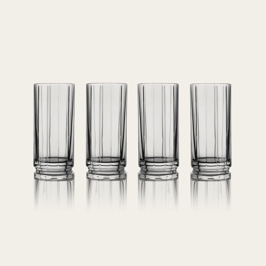 Highball glasses glassware by Fable Home, featured in a smokegray color finish. – #smokegray