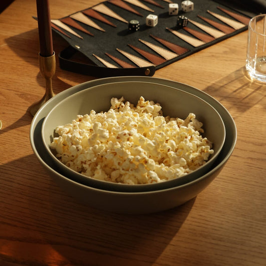 Low serving bowls serveware by Fable Home, featured in a dovegray color finish. – #dovegray