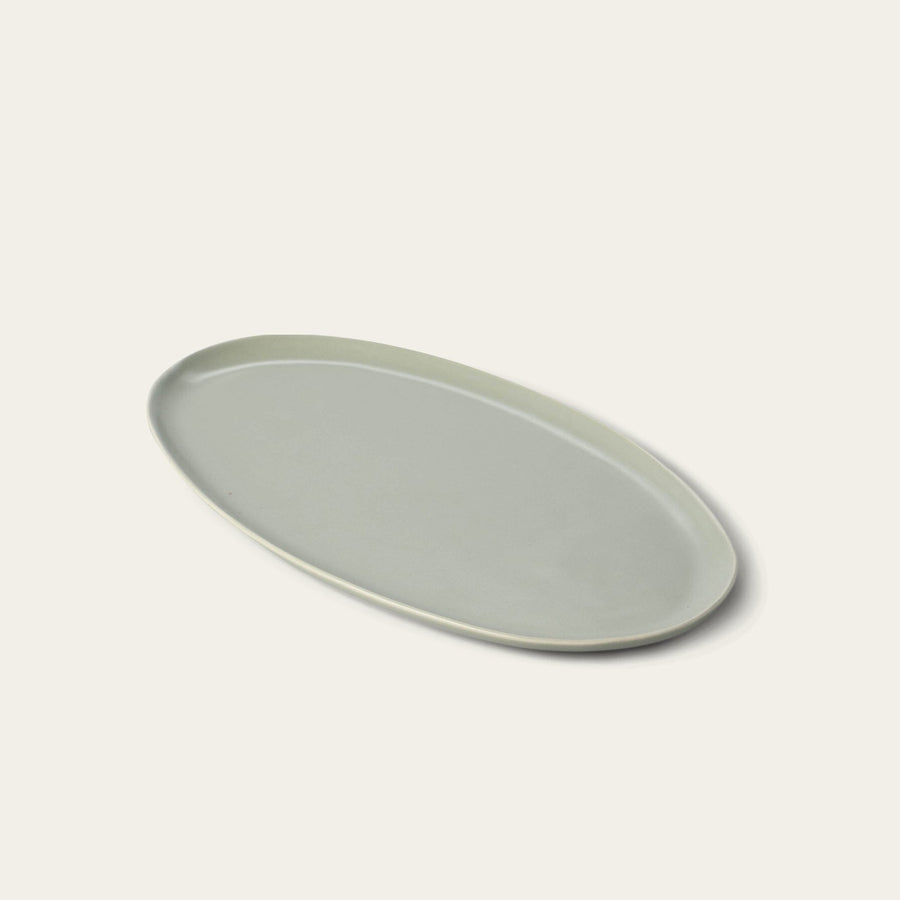 Oval serving platter dinnerware by Fable Home, featured in a beachgrassgreen color finish. – #beachgrassgreen