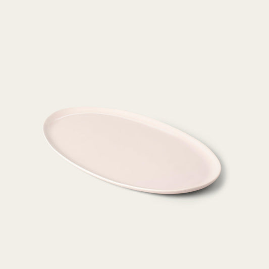 Oval serving platter dinnerware by Fable Home, featured in a blushpink color finish. – #blushpink
