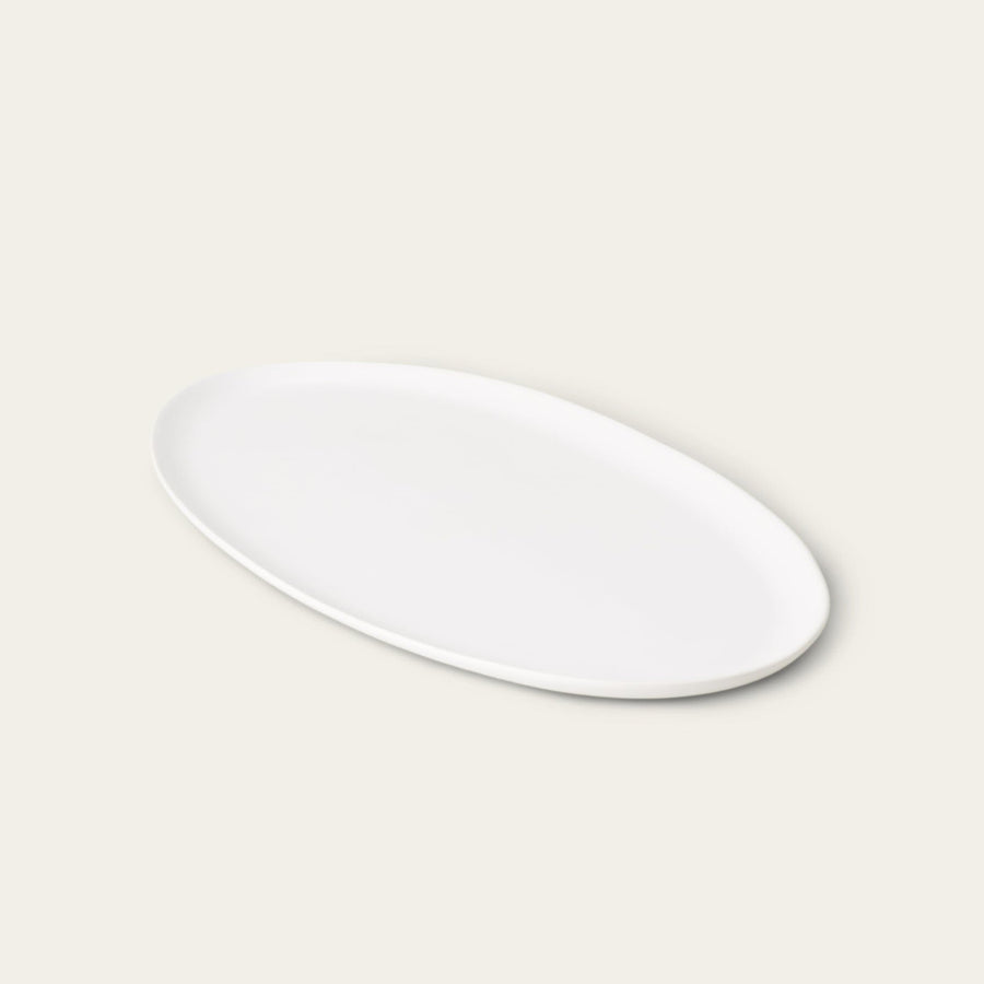 Oval serving platter dinnerware by Fable Home, featured in a cloudwhite color finish. – #cloudwhite