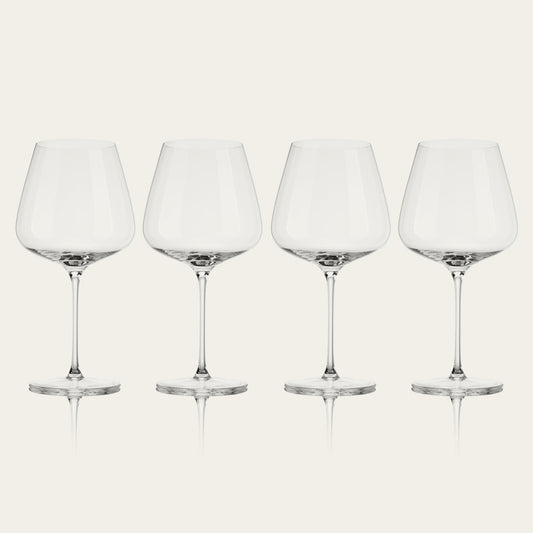 Pinot noir glasses pro glassware by Fable Home, shown in a clear finish. – #clear