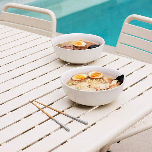 Ramen set bundles by Fable Home, featured in a speckledwhite/dovegray color finish. – #speckledwhite/dovegray