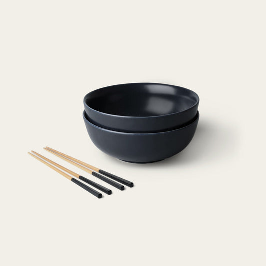 Ramen set bundles by Fable Home, featured in a midnightblue/ashblack color finish. – #midnightblue/ashblack