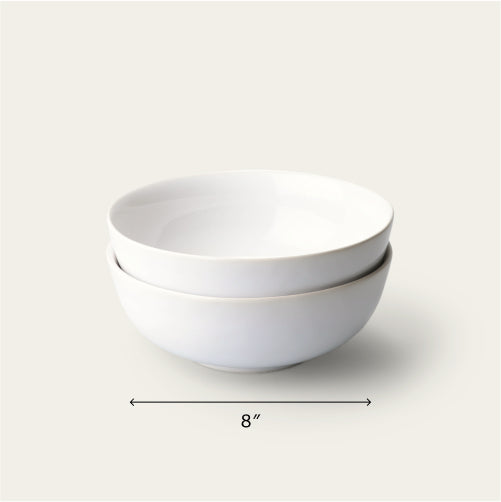 Ramen bowls dinnerware by Fable Home, featured in a pearlwhite color finish. – #pearlwhite