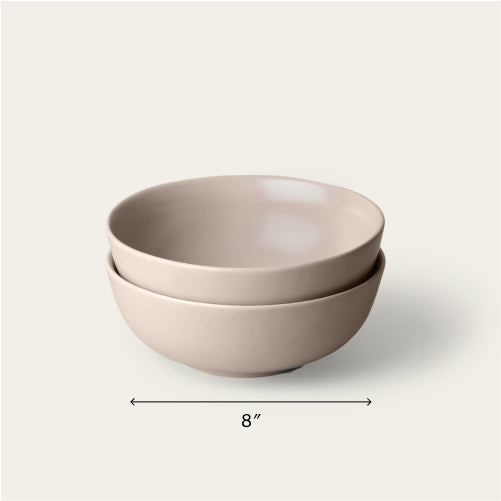 Ramen bowls dinnerware by Fable Home, featured in a deserttaupe color finish. – #deserttaupe