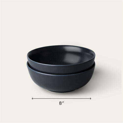 Ramen bowls dinnerware by Fable Home, featured in a midnightblue color finish. – #midnightblue