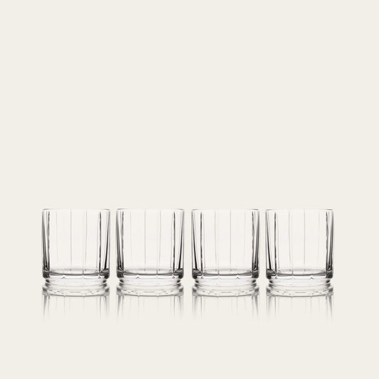 Rocks glasses pro glassware by Fable Home, featured in a clear color finish. – #clear
