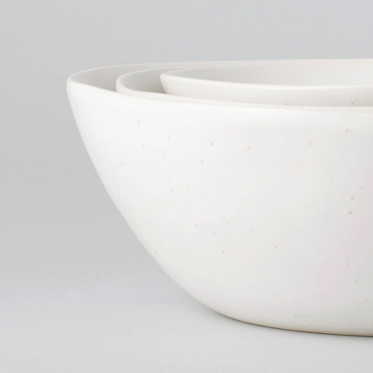 Serving ceramics set bundles by Fable Home, featured in a speckledwhite color finish. – #speckledwhite