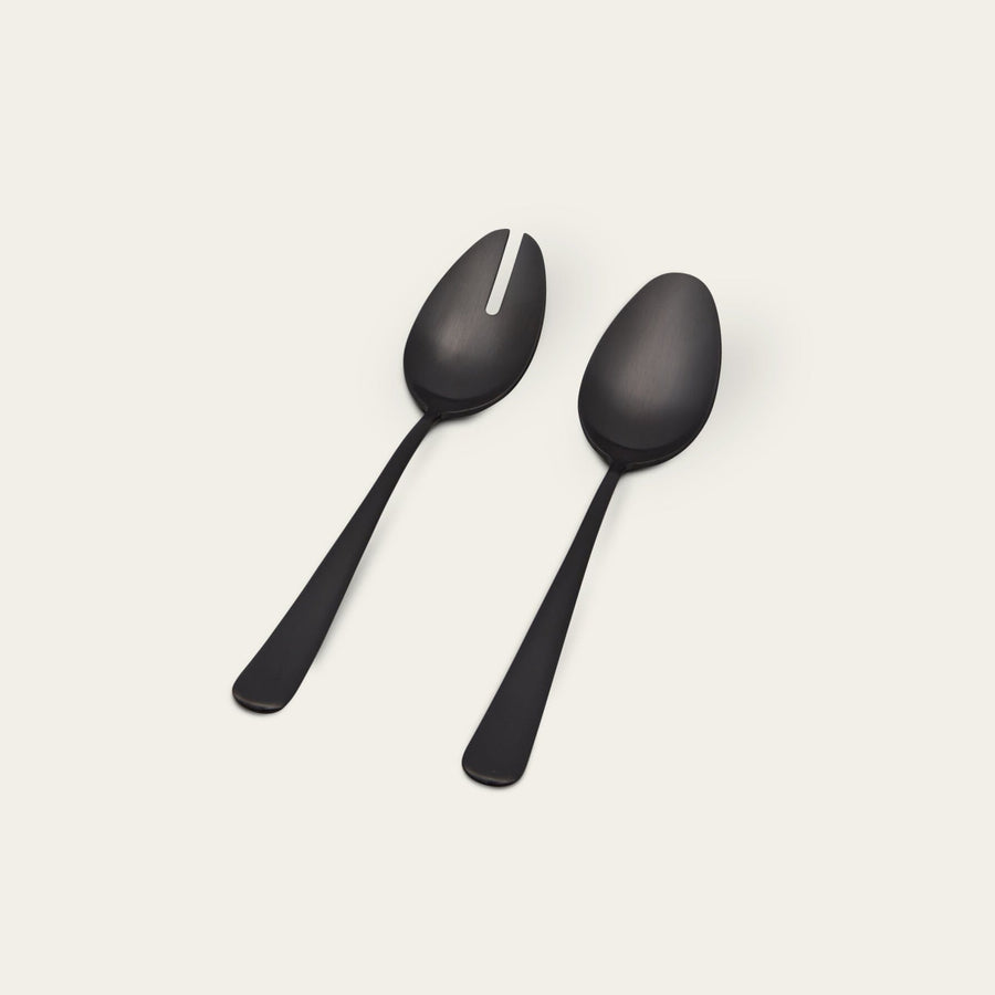 Serving spoons flatware by Fable Home, featured in a matteblack color finish. – #matteblack