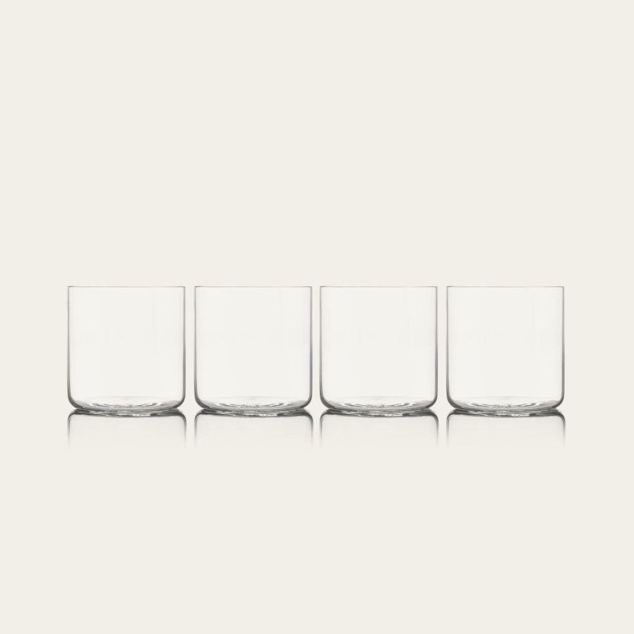 Short glasses pro glassware by Fable Home, featured in a clear color finish. – #clear