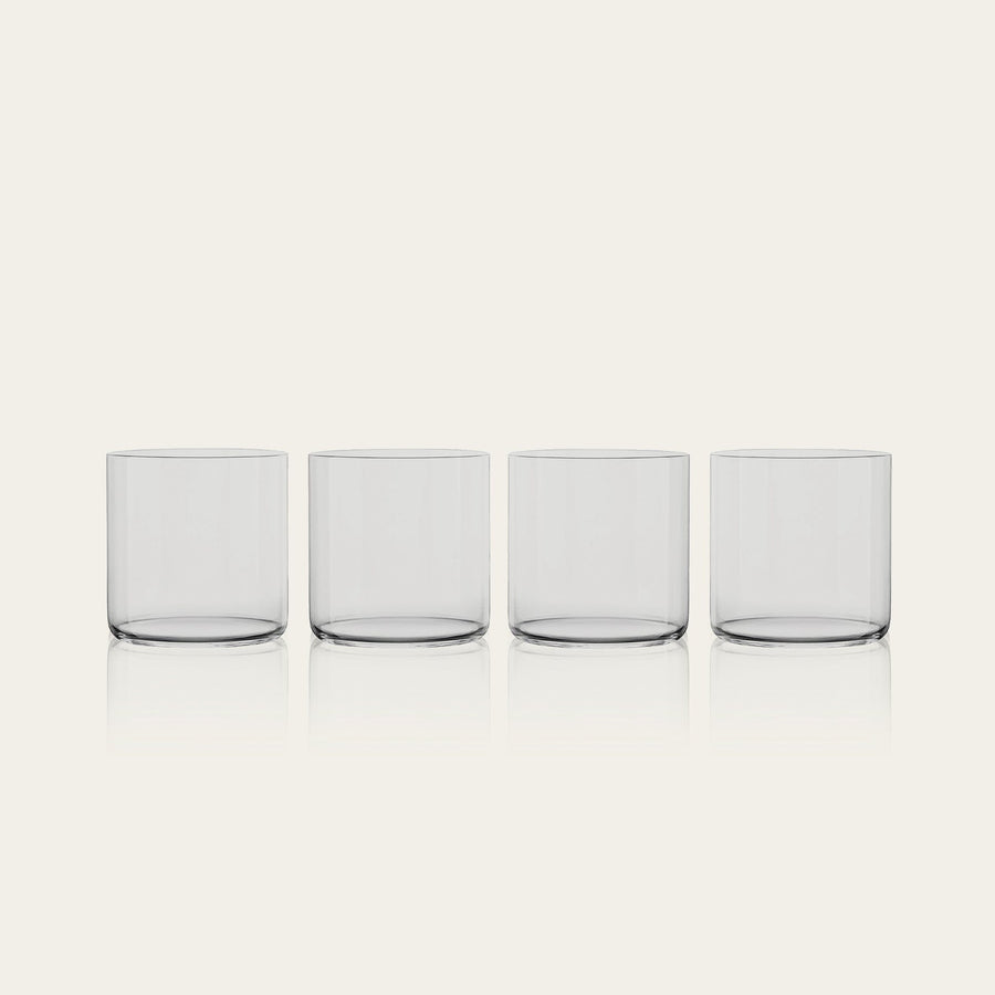 Short glasses pro glassware by Fable Home, featured in a smokegray color finish. – #smokegray