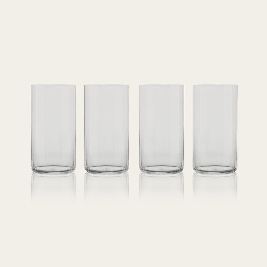 Tall glasses pro glassware by Fable Home, featured in a smokegray color finish. – #smokegray