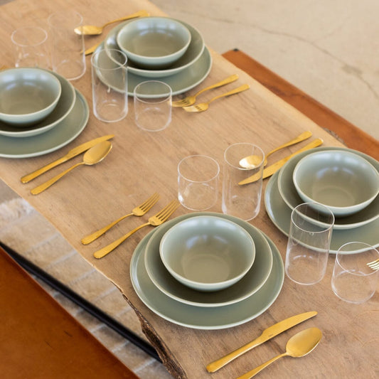 Breakfast bowls dinnerware by Fable Home, featured in a beachgrassgreen color finish. – #beachgrassgreen