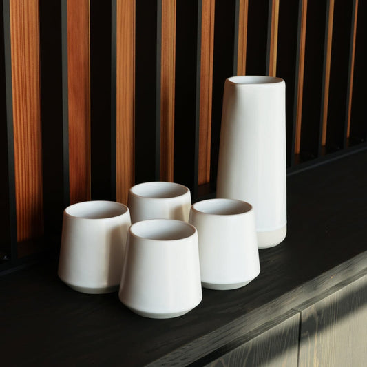 Carafe drinkware by Fable Home, featured in a cloudwhite color finish. – #cloudwhite