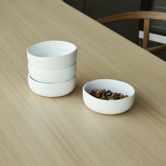 Cereal bowls dinnerware by Fable Home, featured in a speckledwhite color finish. – #speckledwhite