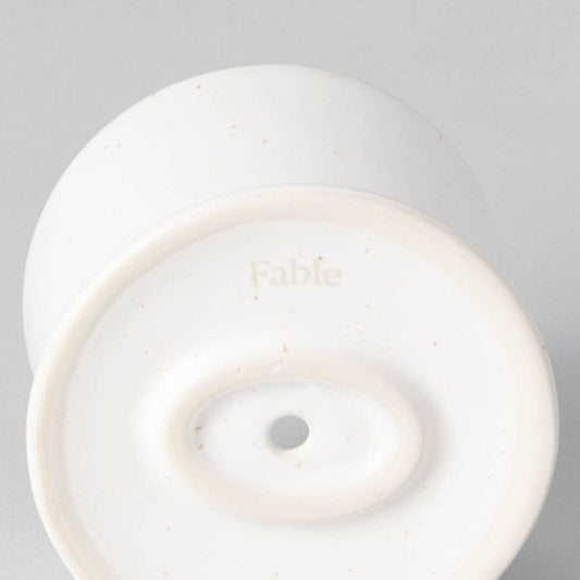 Coffee dripper drinkware by Fable Home, featured in a speckledwhite color finish. – #speckledwhite